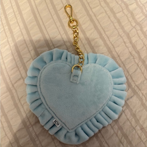 Stoney Clover Lane Blue Heart Keychain - Picture 2 of 2